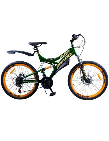 Prado bicyclette VTT bliss 18 vitesses 24'' vert