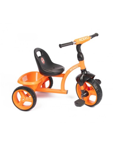 Rodeo tricycle courbe T7841 avec panier orange