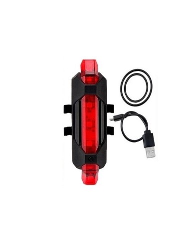 Feu arrière BS-216 LED arrière rechargeable USB rouge