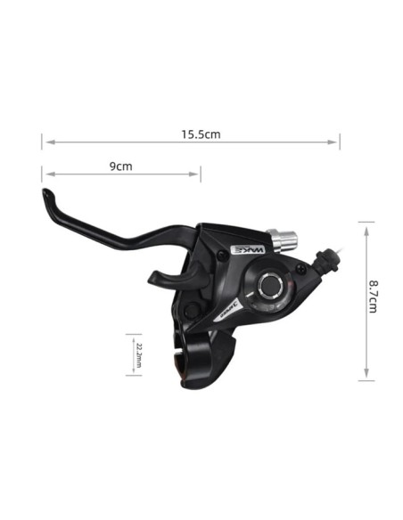 Paire manette de vitesse 3X8 vitesses avec Frein