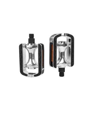 Paire pédales de vélo en aluminium avec réflecteur