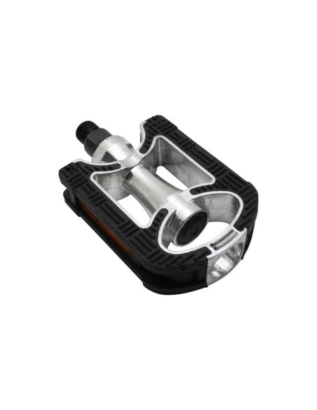 Paire Pédale plate antidérapantes vélo 100 x 71 mm en aluminium
