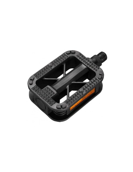 Paire pédales ultralégères à plateforme 88 x68 mm Noir