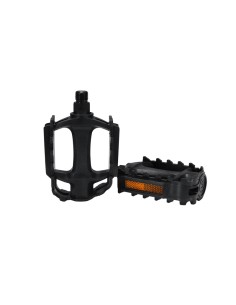 Paire de pédales antidérapantes en plastique Noir