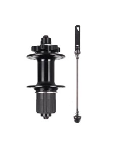 Moyeu de roue arrière VTT en aluminium noir