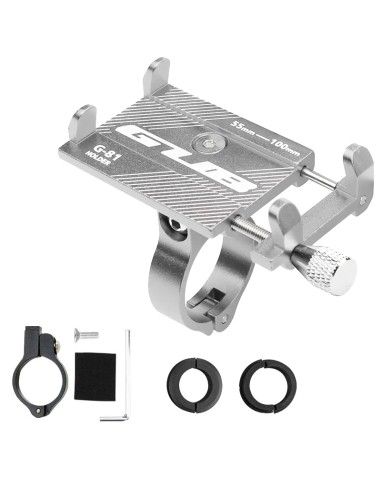Support de téléphone portable G-81 pour guidon de vélo gris