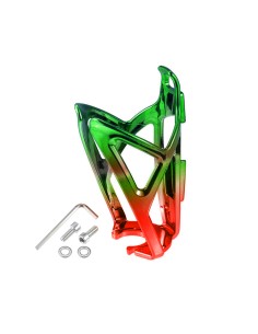 Porte-bidon de vélo en plastique vert et rouge