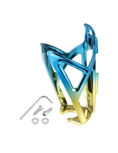 Porte-bidon de vélo en plastique bleu doré