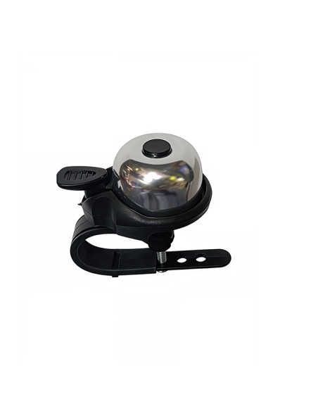 Sonnette pour vélo en acier argent