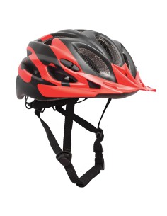 Soldier Casque de vélo avec feu arrière noir et rouge