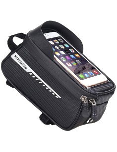 RZAHUAHU Sacoche de cadre avant de vélo pour téléphone...