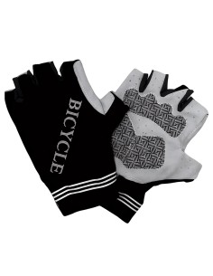 Gants de Cyclisme demi-doigt ultraléger noir M