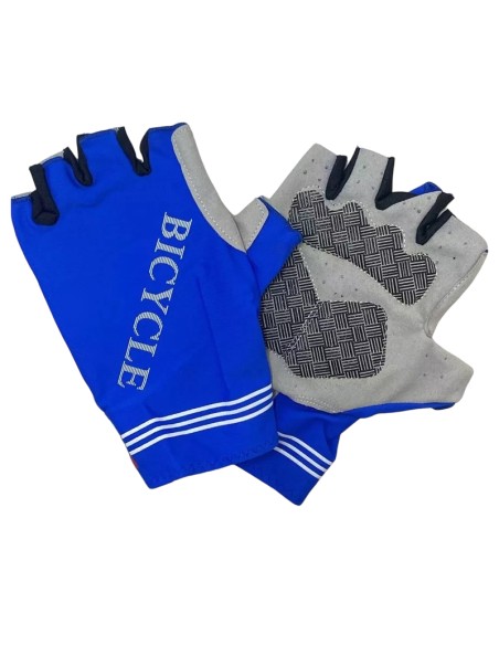 Gants de Cyclisme demi-doigt ultraléger bleu L