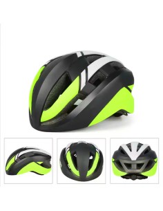 Casque de vélo noir et vert 2