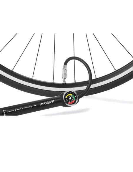 Crivit mini pompe avec manomètre