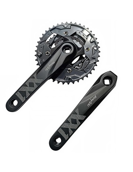 Hengshi Pédalier en aluminium 42/32/22 noir