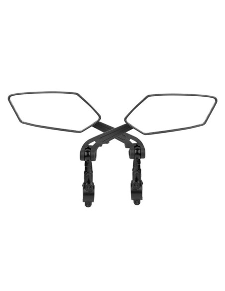 Paire de rétroviseur vélo orientable avec bras articulé