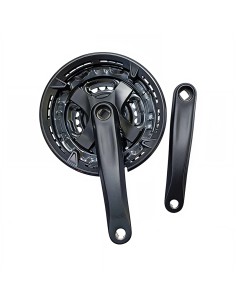 Pédalier en aluminium 42/34/22 noir