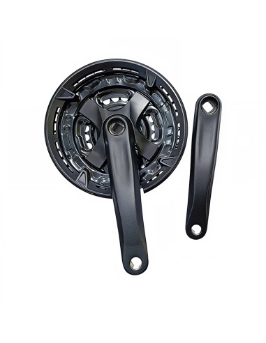 Pédalier en aluminium 42/34/22 noir