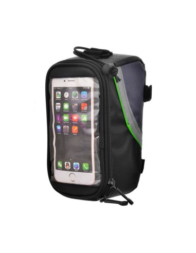 Sacoche de cadre de vélo pour smartphones noir...