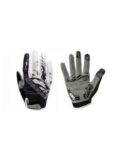 Gants de cyclisme à doigt complet XL blanc