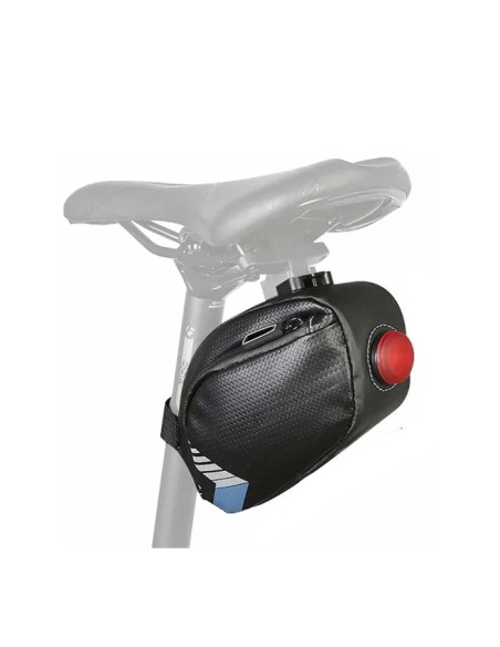 Sacoche de selle de vélo avec éclairage arrière
