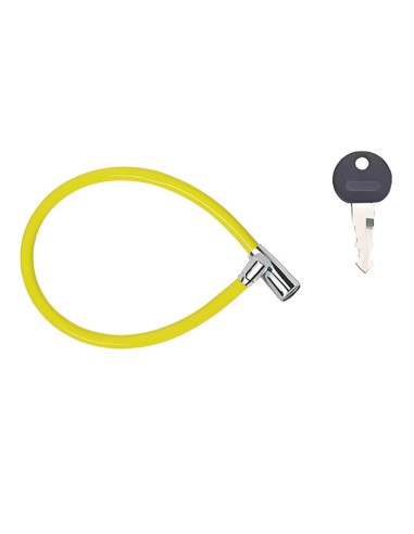 Tonyon Câble antivol de vélo rigide jaune