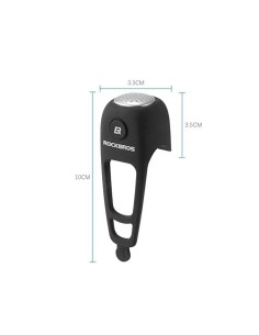Rockbros Sonnerie de vélo électrique noir 2