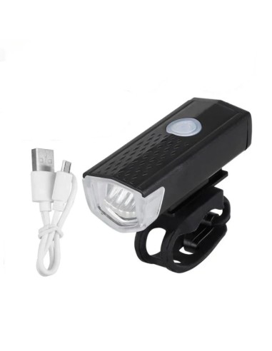 Éclairage avant LED de vélo rechargeable par USB