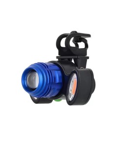 Éclairage avant de vélo Zoom 1T6 + 2COB bleu