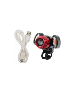 Éclairage avant de vélo Zoom 1T6 + 2COB rouge 2