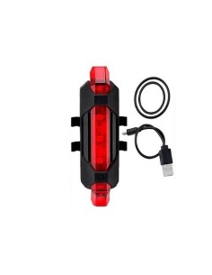 Feu arrière BS-216 LED rechargeable USB rouge