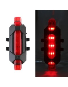 Feu arrière BS-216 LED rechargeable USB rouge 2