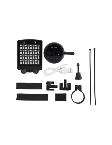 Feu arrière LED vélo avec télécommande contrôle guidon