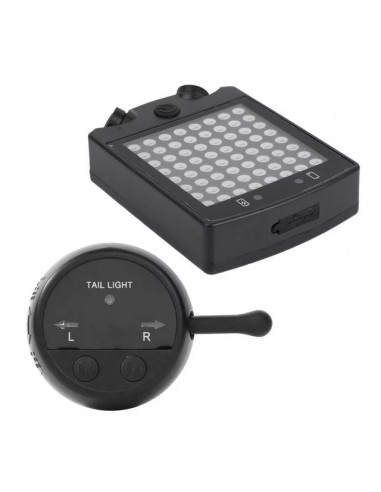 Feu arrière LED vélo avec télécommande contrôle...
