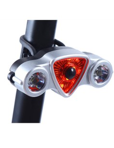 Éclairage arrière pour vélo QX-W12 rechargeable avec USB 2