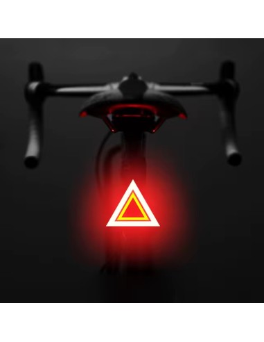 Feu arrière de vélo à LED en forme de Triangle...