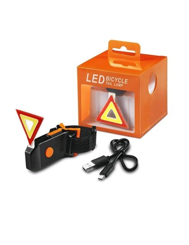 Feu arrière de vélo à LED en forme de Triangle...