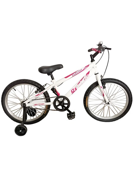 Prado vélo enfant bellerina 20 pouces pour fille blanc & rose
