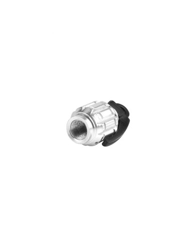 Bouchon de valve de pneu en aluminium argent