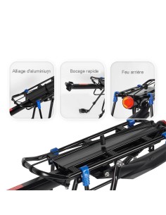 Porte bagage vélo Aluminium sur tige de selle avec... 2