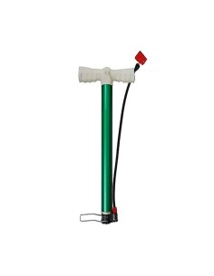 Pompe vélo à main avec embout double tête - vert