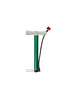 Mini Pompe vélo à main avec embout double tête - vert