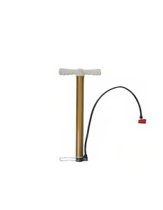 Mini Pompe vélo à main avec embout double tête -doré