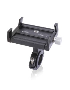 Support de smartphone pour vélo en aluminium noir