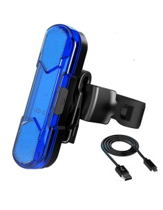 Feu arrière AS1010 de vélo avec rechargeable par USB Bleu