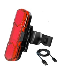 Feu arrière AS1010 de vélo avec rechargeable par USB rouge