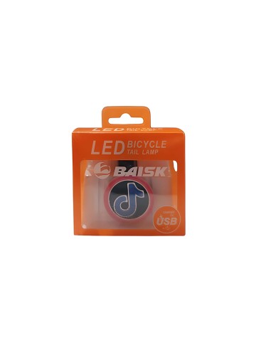 Feu arrière de vélo à LED rechargeable par USB