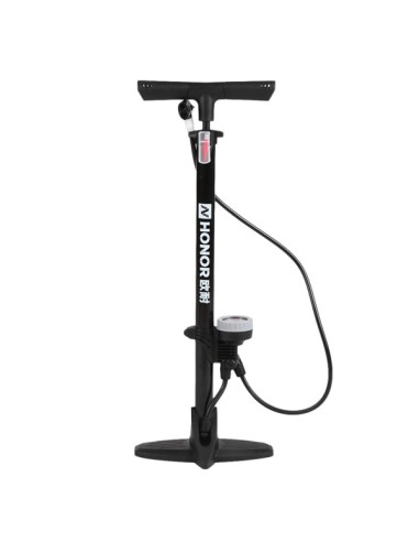 Pompe à pied de vélo pour vélo avec manomètre