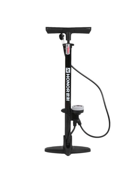 Pompe à pied de vélo pour vélo avec manomètre